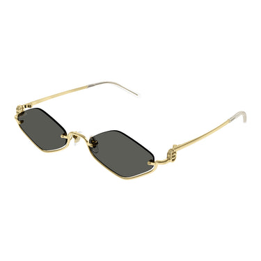 Gucci Sunglasses GG1604S 001 Gold/Grey Unisex 2