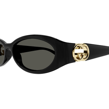 Gucci Occhiali da Sole GG1660S 001 Nero/Grigio Unisex 4