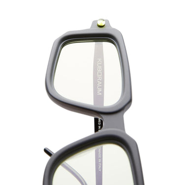 Kuboraum Occhiali da Sole Maske P23 BML Nero Opaco/Verde Chiaro Unisex 4