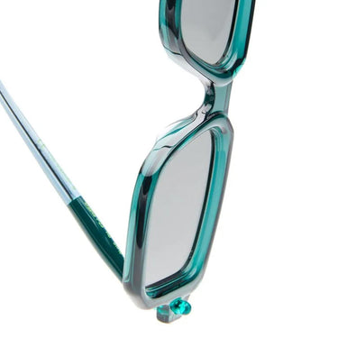 Kuboraum Occhiali da Sole Maske P23 HB x Hamburger Bahnhof Verde Trasparente/Grigio Chiaro Unisex 4