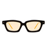 Kuboraum Occhiali da Sole Maske P25 BT Nero Lucido/Arancione Chiaro Unisex
