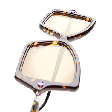 Kuboraum Occhiali da Sole Maske P30 TO Tartarugato/Marrone Chiaro Unisex 4