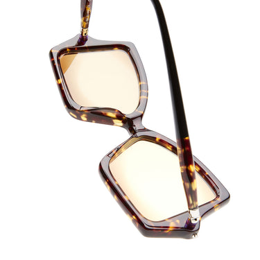 Kuboraum Occhiali da Sole Maske P30 TO Tartarugato/Marrone Chiaro Unisex 6