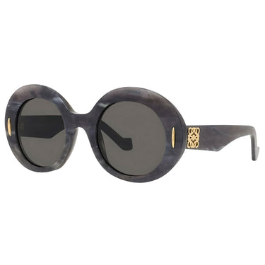 Loewe Anagram Black Oval Sunglasses