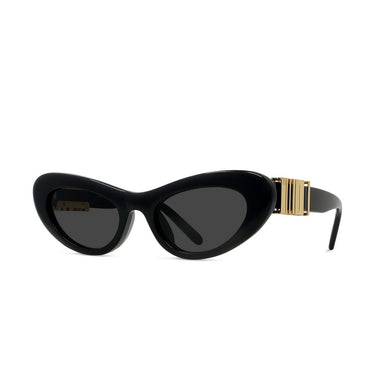Loewe Slim Black Oval Sunglasses
