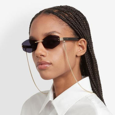 Marc Jacobs Sunglasses MARC 496/S AIR LKS Brown/Blue Women With Chain 4