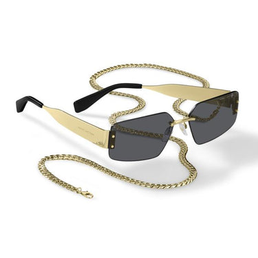Marc Jacobs Sunglasses MARC 875 N S RHL Gold Black Unisex With Chain 6