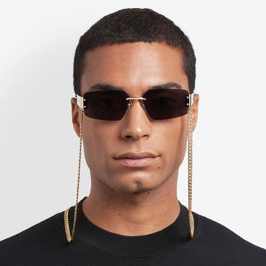 Marc Jacobs Sunglasses MARC 875 N S RHL Gold Black Unisex With Chain 2