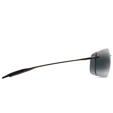 Maui Jim Sonnenbrille BREAKWALL 422-02 Glänzend Schwarz/Grau Unisex Polarisiert