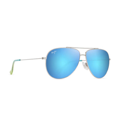 Maui Jim Gafas de Sol HAUOLI B665-17B Plata/Azul Espejado Unisex Polarizadas