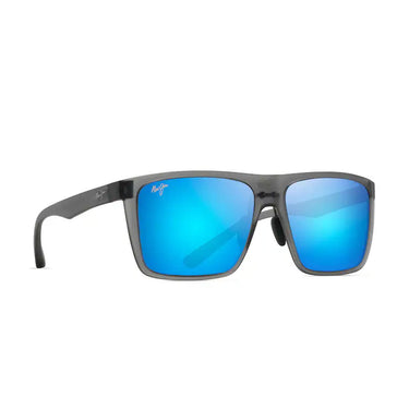 Maui Jim Occhiali da Sole HONOKALANI B455-14 Grigio/Blu Specchiato Unisex Polarizzati