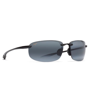 Maui Jim Occhiali da Sole HO'OKIPA 407-02 Nero Lucido/Grigio Unisex Polarizzati