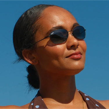 Maui Jim Occhiali da Sole HUIA MJ0372S 001 Nero Opaco Grigio Neutro Unisex Polarizzati 4