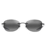 Maui Jim Occhiali da Sole KAILA MJ0373S 001 Nero Opaco Grigio Neutro Unisex Polarizzati 