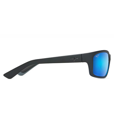 Maui Jim Occhiali da Sole KANAIO COAST B766-08C Nero/Blu Specchiato Unisex Polarizzati