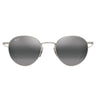 Maui Jim Sunglasses KA'APEHA MJ0691S 001 Matte Silver/Grey Unisex Polarized