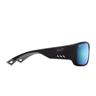 Maui Jim Occhiali da Sole KEHA B663-02 Nero/Blu Specchiato Unisex Polarizzati