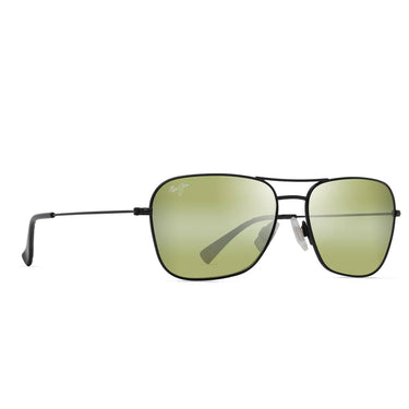Maui Jim Occhiali da Sole NAAUAO HT675-02 Nero/Verde Unisex Polarizzati