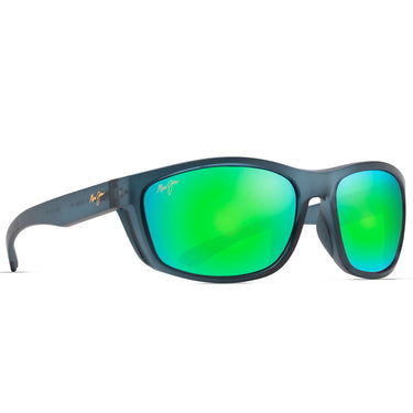 Maui Jim Sonnenbrille NUU LANDING GM869-03 Grau/Grün Verspiegelt Unisex Polarisiert