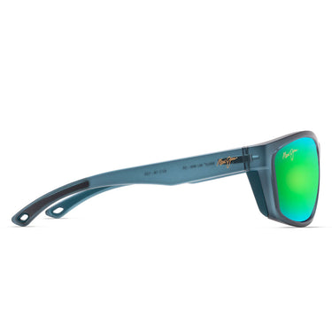 Maui Jim Sonnenbrille NUU LANDING GM869-03 Grau/Grün Verspiegelt Unisex Polarisiert