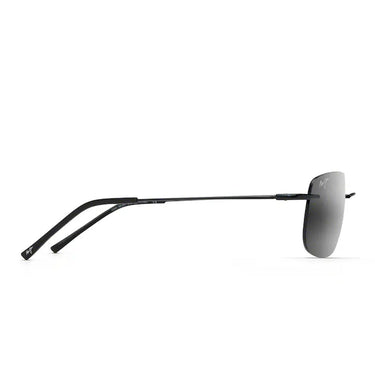 Maui Jim Okulary Przeciwsłoneczne OHAI MJ0334S 001 Czarny Błyszczący/Neutralny Szary Unisex Polaryzacyjne 3