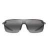 Maui Jim Sunglasses PALULU 680-02 Black/Matte Gray Unisex Polarized