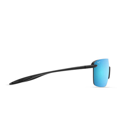 Maui Jim Occhiali da Sole PALULU B680-02 Nero/Blu Specchiato Unisex Polarizzati
