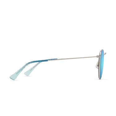 Maui Jim Occhiali da Sole PUKAUA B667-17B Argento/Blu Specchiato Unisex Polarizzati