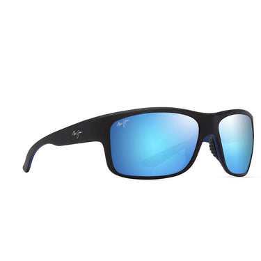 Maui Jim Occhiali da Sole SOUTHERN CROSS B815-02 Nero/Blu Specchiato Unisex Polarizzati