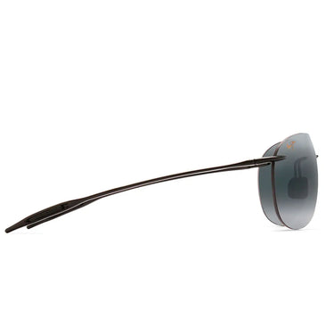 Maui Jim Sonnenbrille SUGAR BEACH 421-02 Glänzend Schwarz/Grau Unisex Polarisiert
