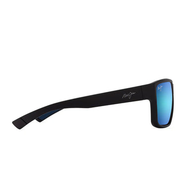 Maui Jim Occhiali da Sole UILA B661-02 Nero/Blu Specchiato Unisex Polarizzati