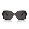 Michael Kors Occhiali da Sole MK2247U 395087 Quogue Nero Ambra Tartarugato Grigio Scuro Donna 