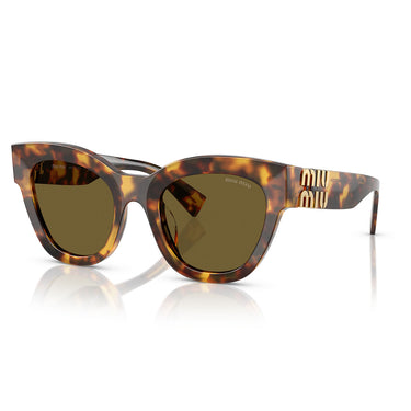 Miu Miu Occhiali da Sole MU01YS 14L09Z Marrone Miele/Marrone Scuro Donna 2