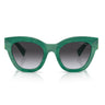 Miu Miu Sunglasses MU01YS 15H09S Green/Gray Gradient Women