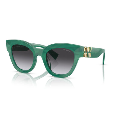 Miu Miu Occhiali da Sole MU01YS 15H09S Verde/Grigio Sfumato Donna 2