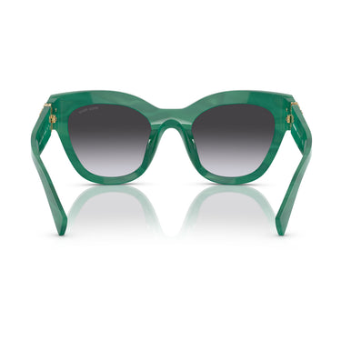Miu Miu Occhiali da Sole MU01YS 15H09S Verde/Grigio Sfumato Donna 4