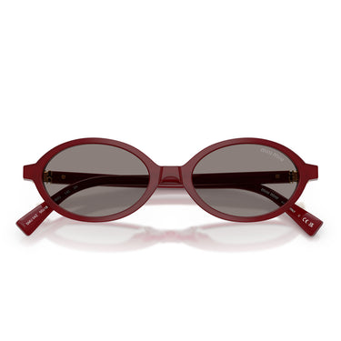Miu Miu Occhiali da Sole MU04ZS 21I80Q Burgundy Opalino/Grigio Scuro Donna 4