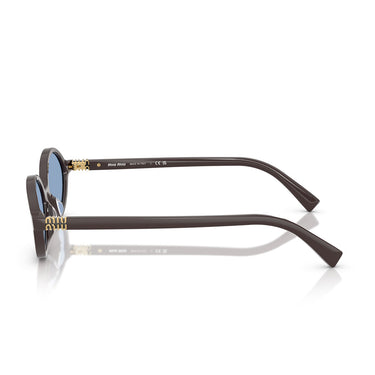 Miu Miu Lunettes de Soleil MU04ZS 22C60O Moka/Bleu Femme