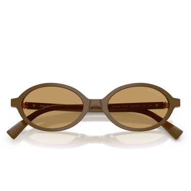 Miu Miu Occhiali da Sole MU04ZS 29Q10Y Verde Militare Marrone Chiaro Donna  5