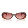 Miu Miu Occhiali da Sole MU06ZS 26E50U Tabacco Striato/Etruscan Donna