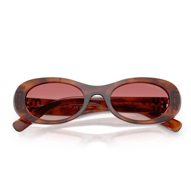Miu Miu Occhiali da Sole MU06ZS 26E50U Tabacco Striato/Etruscan Donna 4