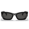 Miu Miu Sunglasses MU09WS 1AB5S0 Black-Dark Gray Women