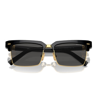 Miu Miu Okulary Przeciwsłoneczne MU10ZS 1AB5S0 Czarny-Szary Damskie 4