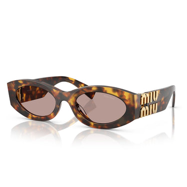 Miu Miu Okulary Przeciwsłoneczne MU11W 14L20I Brązowy Miód/Jasny Fiolet Damskie 1
