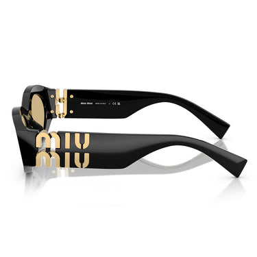 Miu Miu Occhiali da Sole MU11W 16K10R Nero/Giallo Donna 2