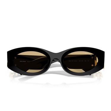 Miu Miu Occhiali da Sole MU11W 16K10R Nero/Giallo Donna 4