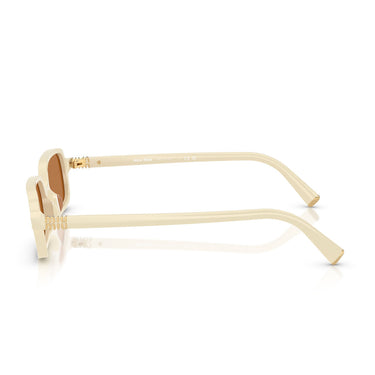 Miu Miu Occhiali da Sole MU11Z 21D90Q Bianco/Marrone Donna 3