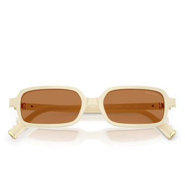 Miu Miu Occhiali da Sole MU11Z 21D90Q Bianco/Marrone Donna 5