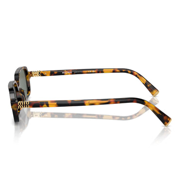 Miu Miu Occhiali da Sole MU11ZS VAU04M Marrone Miele Verde Specchiato Argento Donna 3