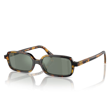 Miu Miu Occhiali da Sole MU11ZS VAU04M Marrone Miele Verde Specchiato Argento Donna 2
